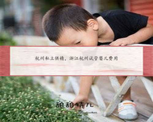 杭州私立供精，浙江杭州试管婴儿费用