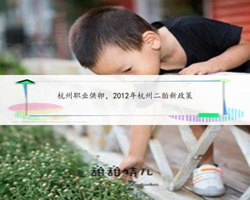 杭州职业供卵，2012年杭州二胎新政策